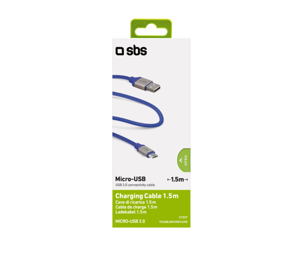 SBS USB-micro-USB Niebieski - 1436392 - zdjęcie 2